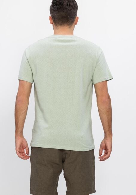 SELECTED MEN T-shirt SLHADAM LINEN BLEND SS TEE NOOS en vert - large