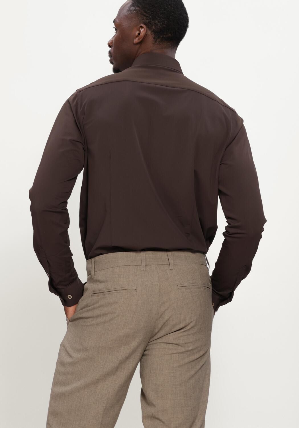 BLUE INDUSTRY Chemise classique SHIRT en marron - large