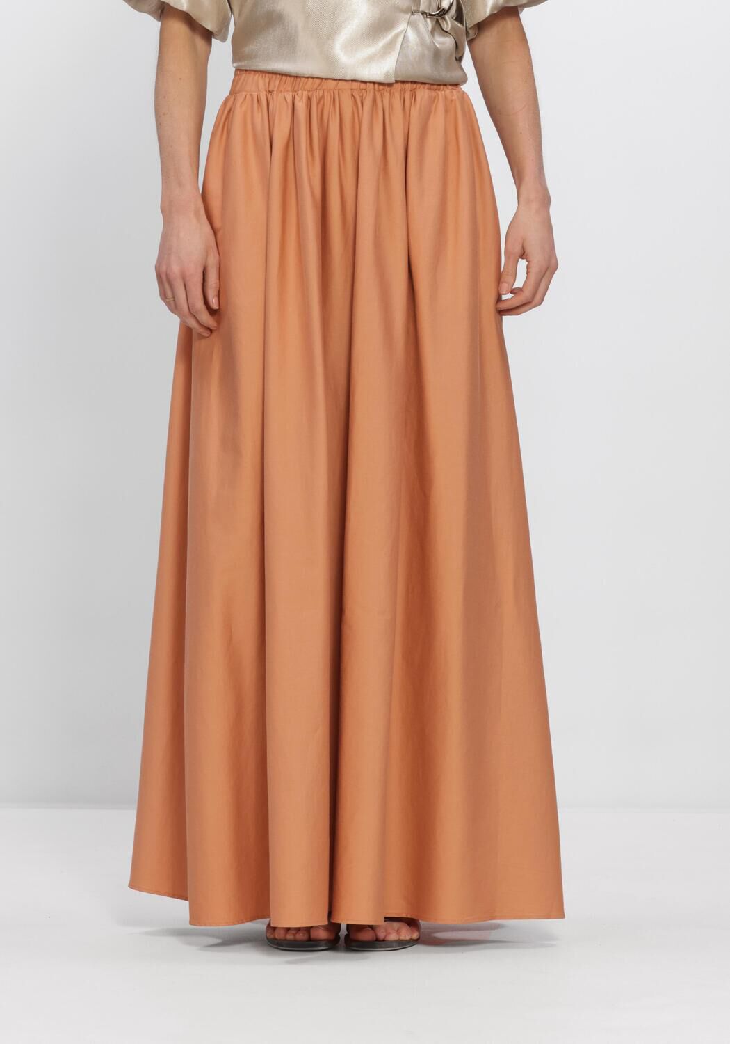 EST'SEVEN Jupe maxi AYLIN SKIRT en orange - large