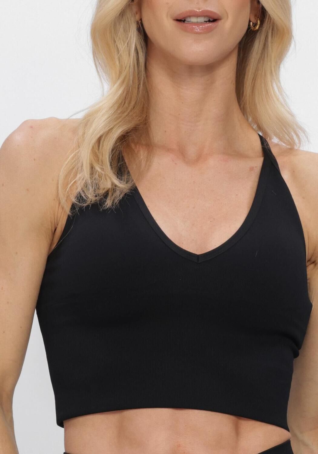 Zwarte AIM'N Tops & T-shirts SHAPE SEAMLESS CROSS BACK BRALETTE - large