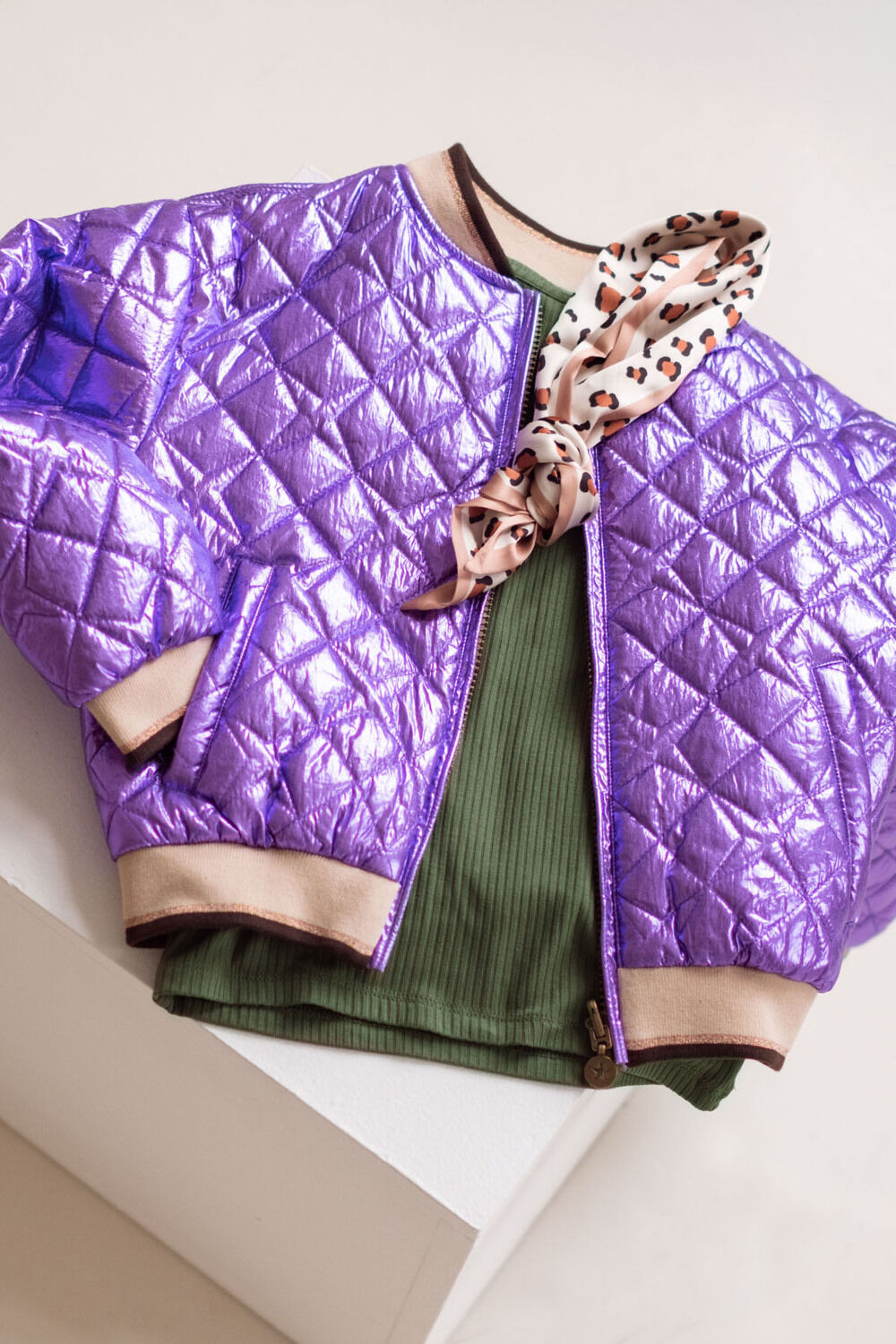 LIKE FLO Jack AMBER FLO REVERSIBLE JACKET M&eacute;tallique - large