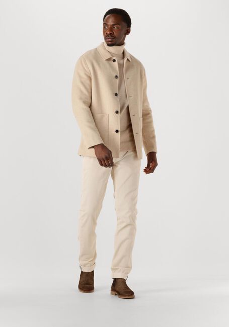 Beige PROFUOMO Trui PULLOVER ROLL NECK WOOL BLEND - large