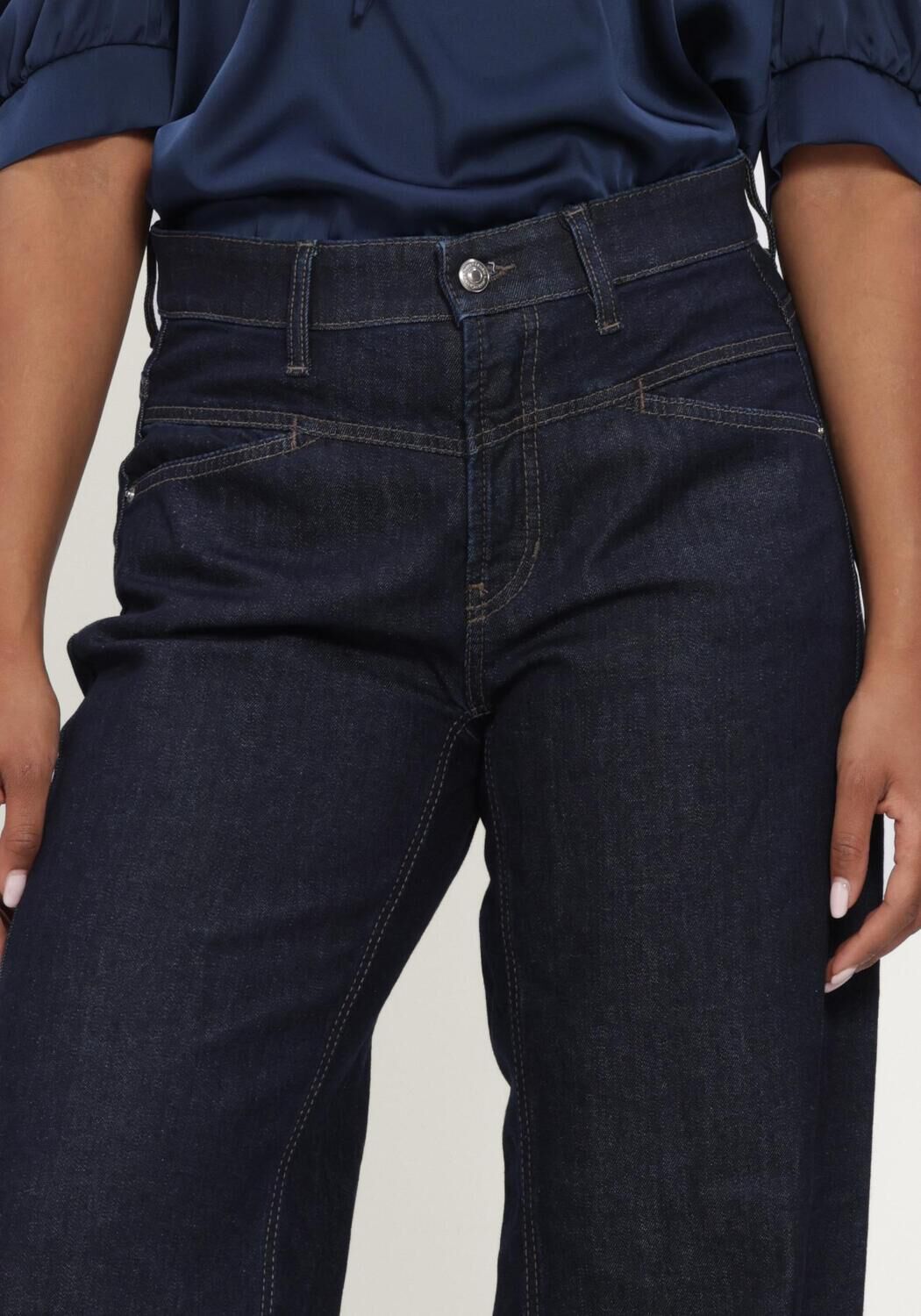 CAMBIO Wide jeans ORNELLA Bleu fonc&eacute; - large