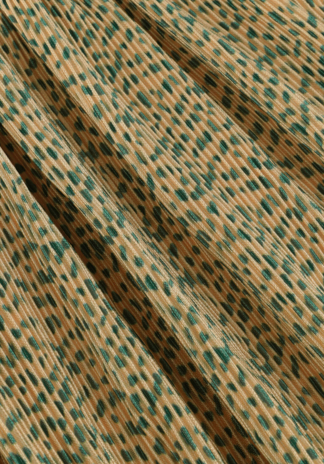 NONO Mini robe MIRON AOP PLISSEE DRESS en beige - large