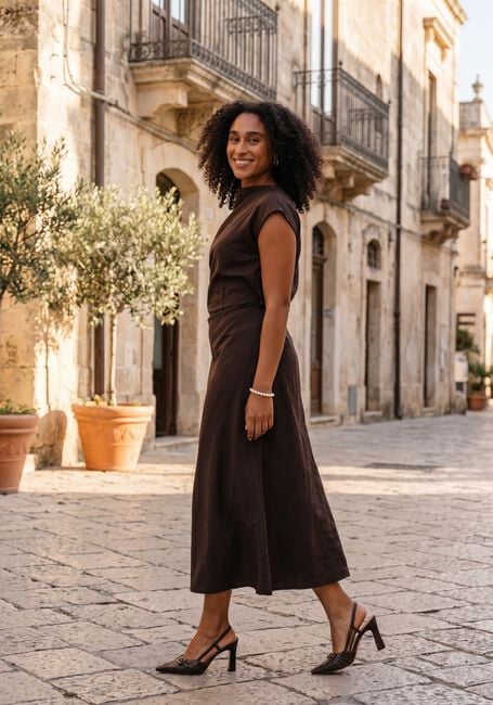 BEAUMONT Robe maxi JOY DRESS en marron - large