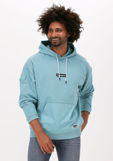 TIMBERLAND Chandail PU MIXED MEDIA HOODIE Bleu clair - large