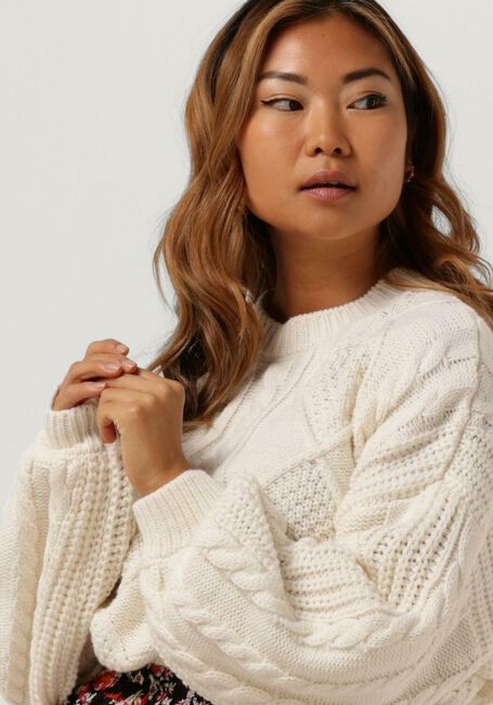Gebroken wit COLOURFUL REBEL Trui OLIVIA CABLE KNITWEAR SWEATER - large