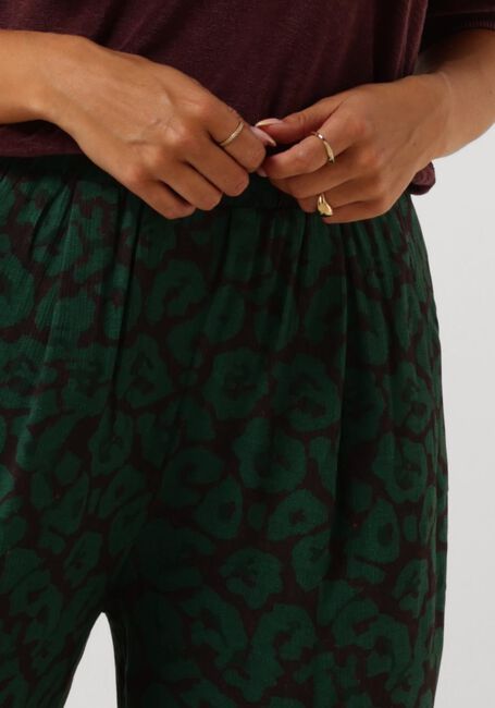 Groene BY-BAR Wijde broek BENJI SPOTTED PANT - large