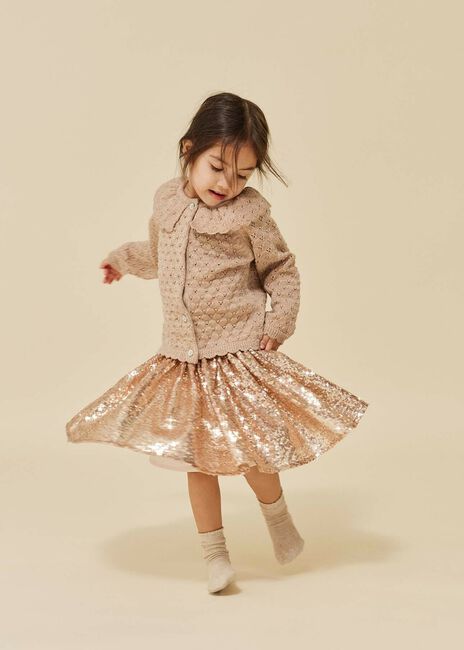 KONGES SLOJD Mini-jupe STARLA SEQUIN SKIRT en or - large