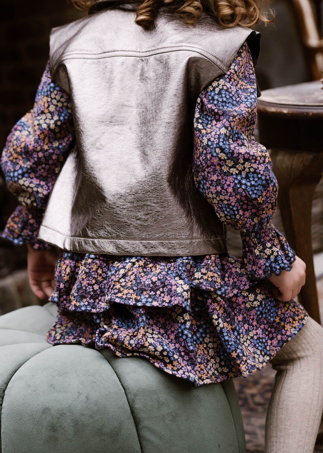 Zilveren DAILY7 Gilet METALLIC GILET - large