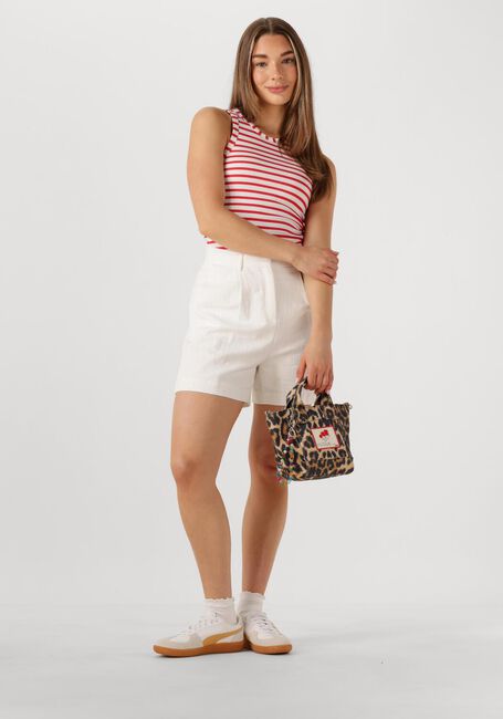 Witte NEO NOIR Broeken/jumpsuits SEGA RAMIE SHORTS - large