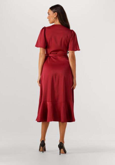 Rode Y.A.S. Midi jurk YASTHEA 2/4 MIDI WRAP DRESS S. - large