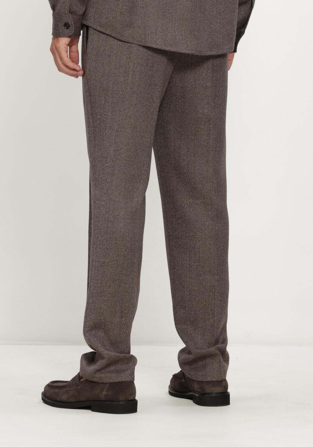 Bruine PROFUOMO Pantalon TROUSER MOULINE - large
