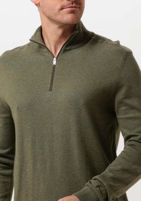 SELECTED HOMME Pull SLHBERG HALF ZIP CARDIGAN NOOS en vert - large