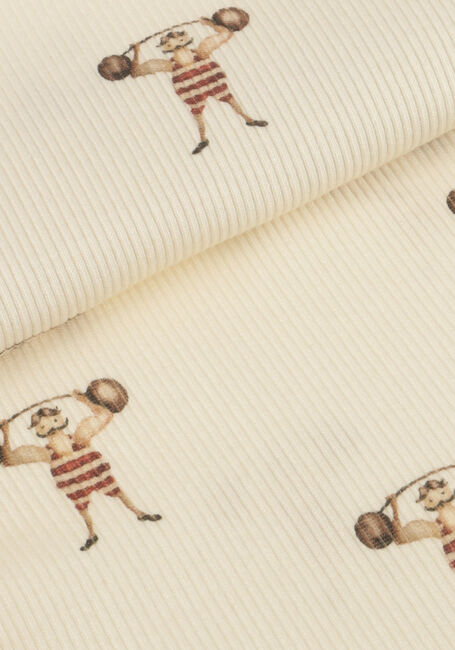 LIL' ATELIER Grenouillères NBMLAVO ENK LS SLIM BODY LIL Crème - large