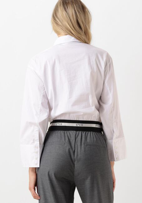 Witte CO'COUTURE  COTTON CRISP LOGO CROP SHIRT - large