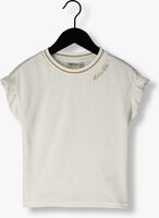 LIKE FLO T-shirt METALLIC JERSEY RUFFLE RIB TEE Blanc - medium