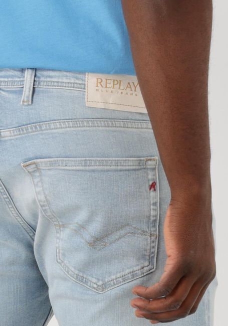Lichtblauwe REPLAY Skinny jeans GROVER PANTS - large