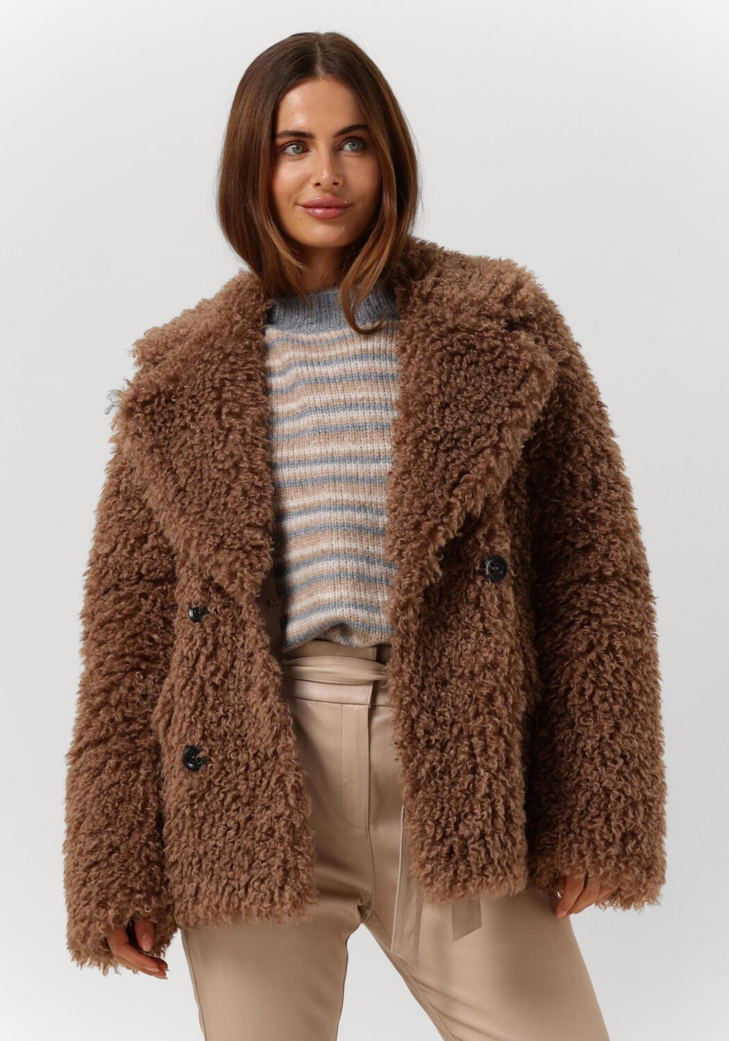 Manteau teddy sales bear marron