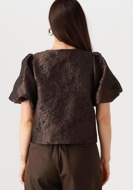 Bruine NEO NOIR  AISA BROCADE BLOUSE - large