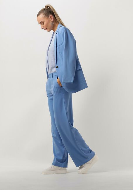 Lichtblauwe OBJECT Pantalon OBJLISA WIDE PANT - large