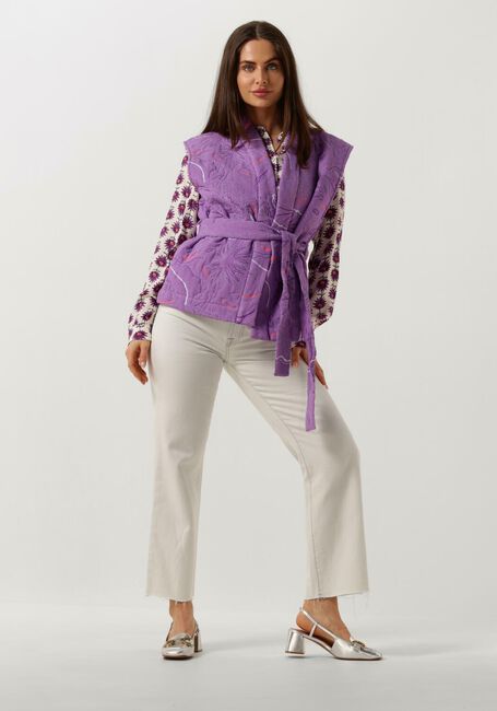 Ecru POM AMSTERDAM  MILA FLOWER ECRU BLOUSE Ecru POM AMSTERDAM  MILA FLOWER ECRU BLOUSE - large