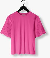Roze Y.A.S. T-shirt YASLEX SS TOP W. EMB SLEEVES S.