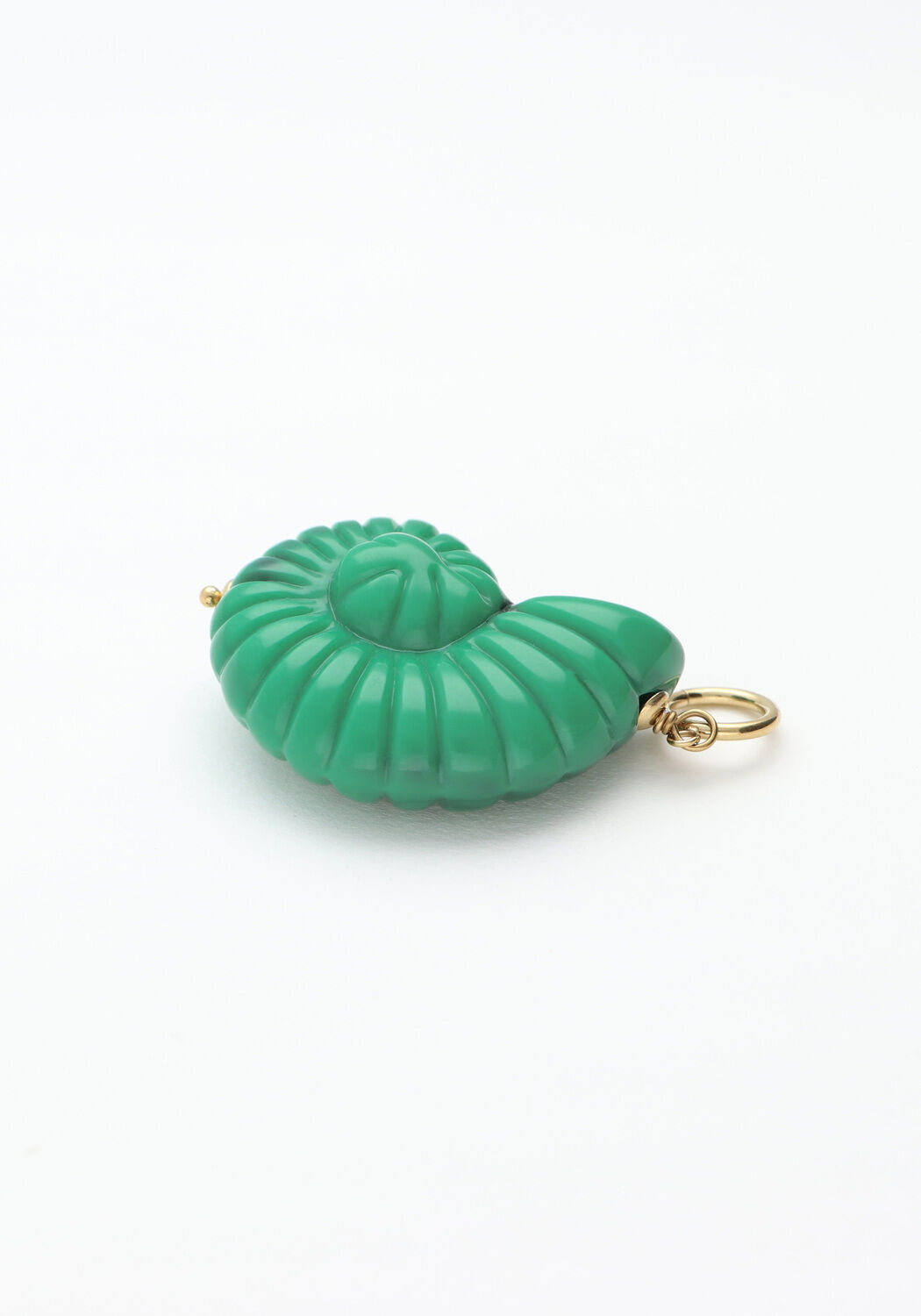 Groene BONNIE STUDIOS Sieraad GREEN SHELL BIG PENDANT - large