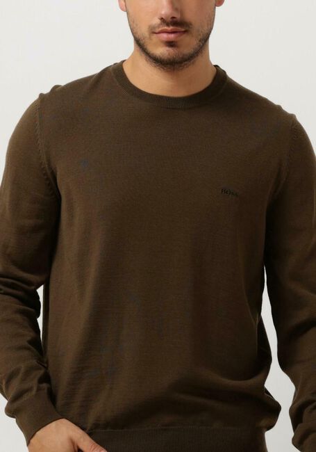 BOSS BLACK Pull BOTTO-L Vert foncé - large