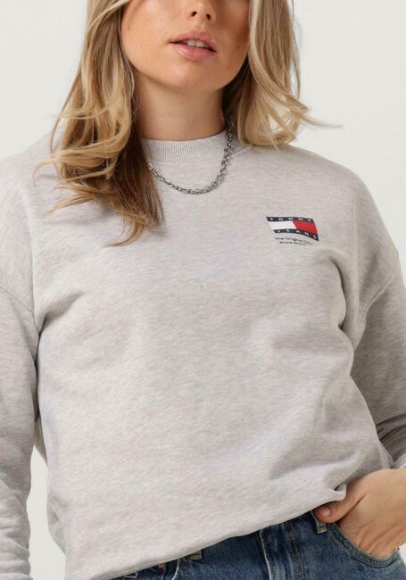 Grijze TOMMY JEANS Sweater TJW BXY GRAPHIC FLAG CREW - large