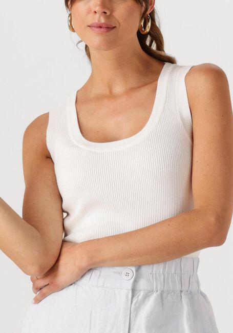 YDENCE Haut KNITTED TOP KEELY en blanc - large