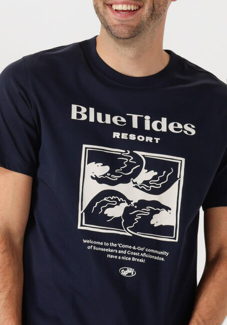 SHIWI T-shirt MEN LIAM REGULAR T-SHIRT BLUE TIDES Bleu foncé - large
