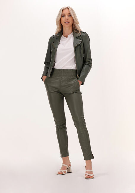 IBANA Veste en cuir BRUNA en vert - large