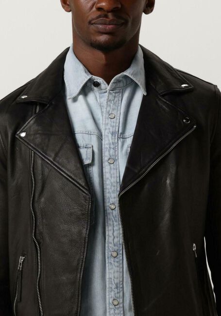 GOOSECRAFT Veste en cuir GC MERCURY BIKER en noir - large