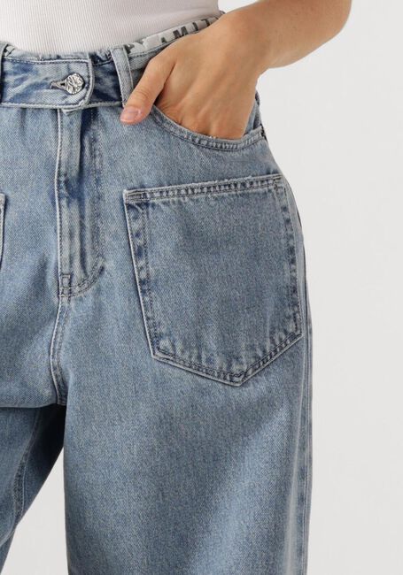 Blauwe HAUTE L'AMITIÉ Wide jeans FLIP WAIST POCKET TALL JEANS - large