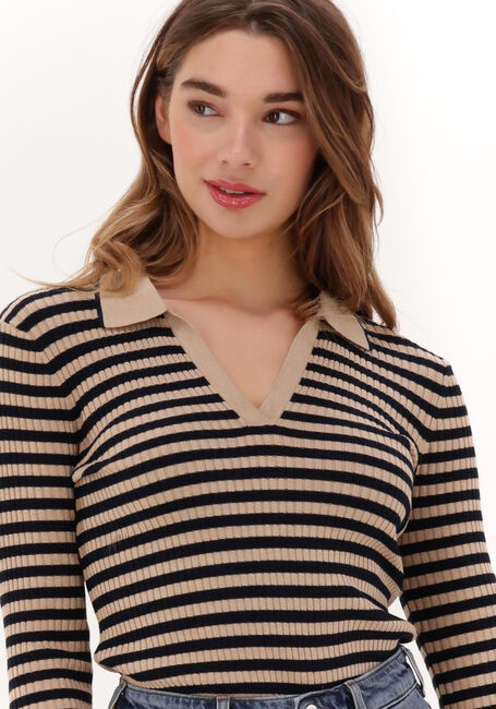 Camel SCOTCH & SODA Tops & T-shirts KNITTED LONGSLEEVE POLO - large