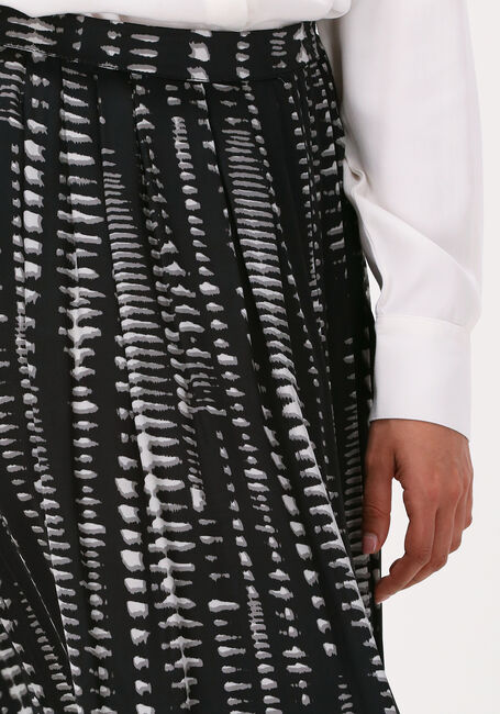 Zwarte SIMPLE Midirok WOVEN SKIRT - large