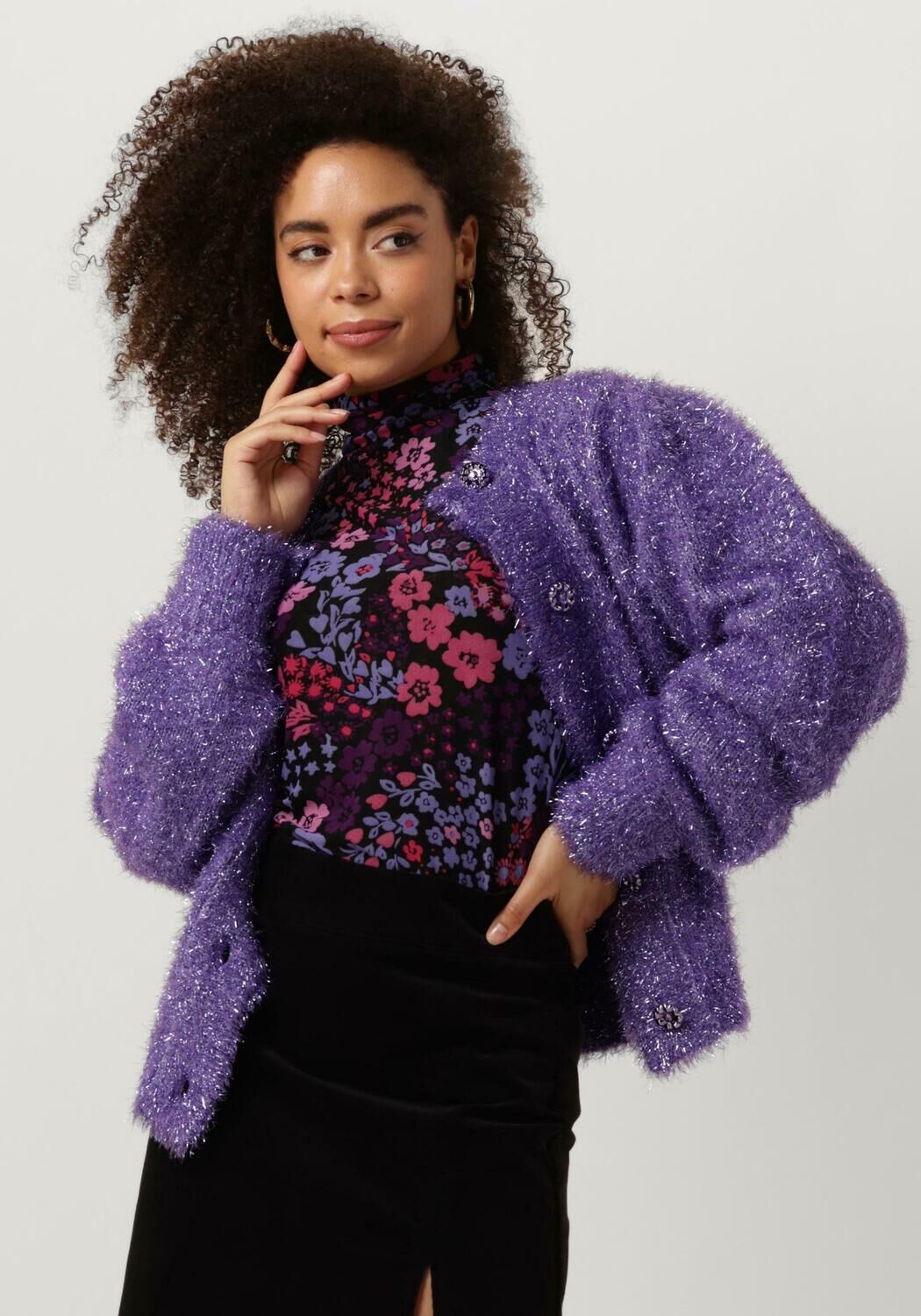Paarse FABIENNE CHAPOT Vest KITTY CARDIGAN Omoda