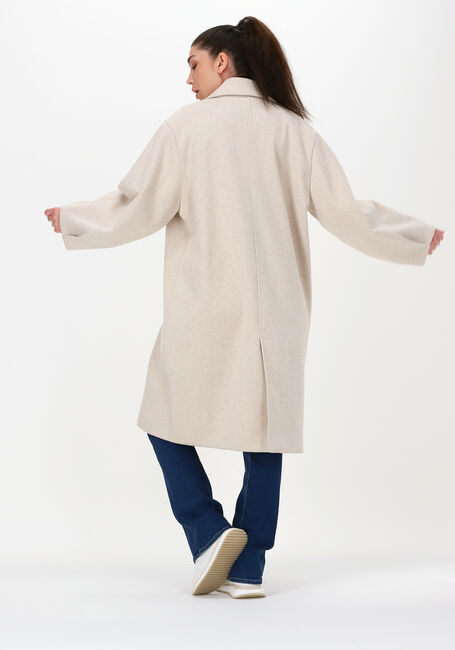 SUMMUM Manteau COAT GABARDINE en beige - large