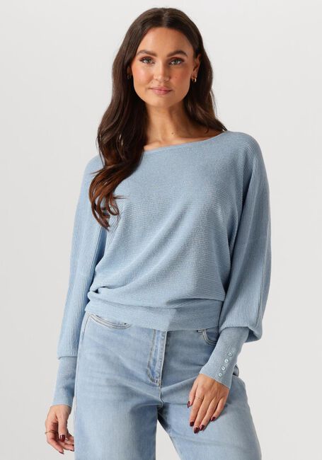 NUKUS Pull BATWING PULLOVER LUREX en bleu - large