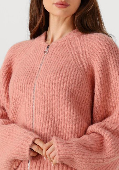 EDITED Gilet RANI BOMBER CARDIGAN en rose - large