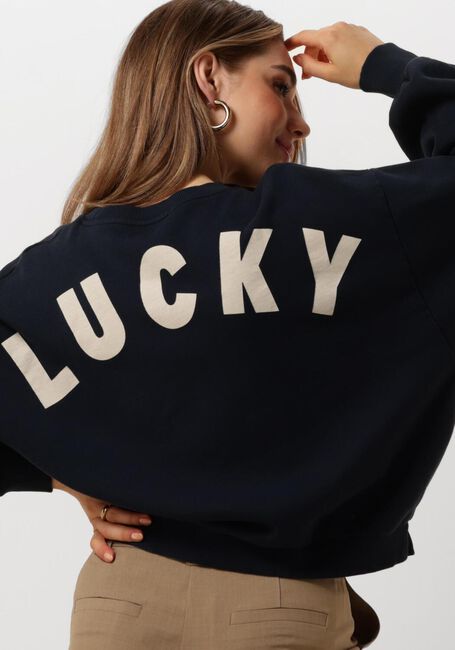 BY-BAR Chandail BIBI LUCKY CURVE SWEATER Bleu foncé - large