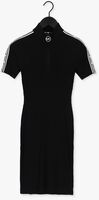 MICHAEL KORS Mini robe HALF ZIP LOGO TAPE DRESS en noir