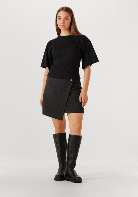 Donkergrijze NEO NOIR Rokken MARISI HERRINGBONE SKIRT - large