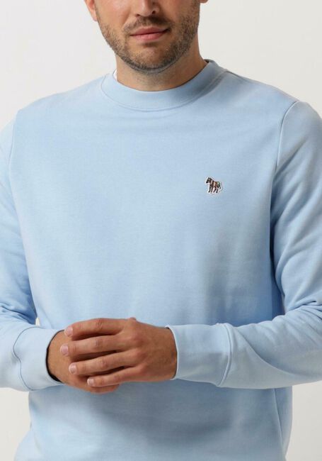 PS PAUL SMITH Chandail MENS REG FIT SWEATSHIRT ZEBRA Bleu clair - large