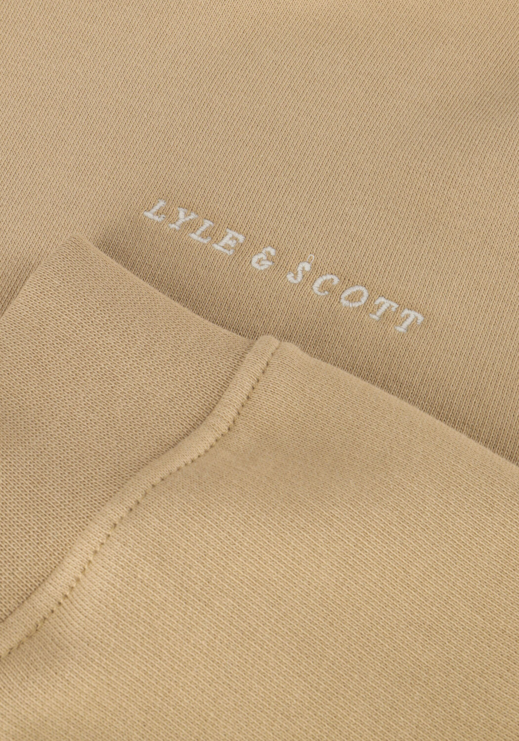 LYLE & SCOTT SCRIPT EMBROIDERED HOODIE Pulls & Gilets Sable - large