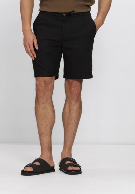 Zwarte ANERKJENDT Korte broek AKJAMES COT-LINNEN-VIS SS SHORT - large
