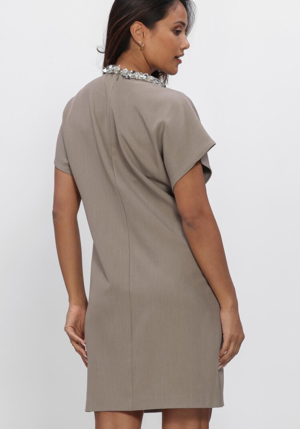 Grijze BRUUNS BAZAAR Mini jurk SYAGRUSBBARIALA DRESS - large