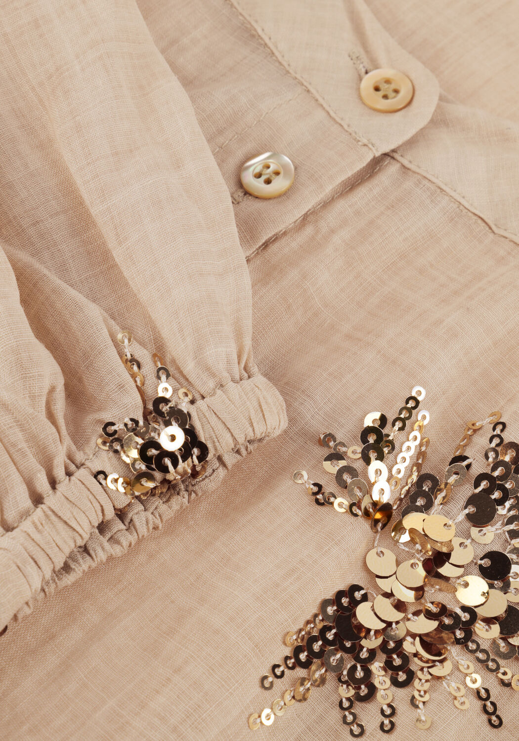 Beige NUKUS  LYNN BLOUSE PAILLET - large