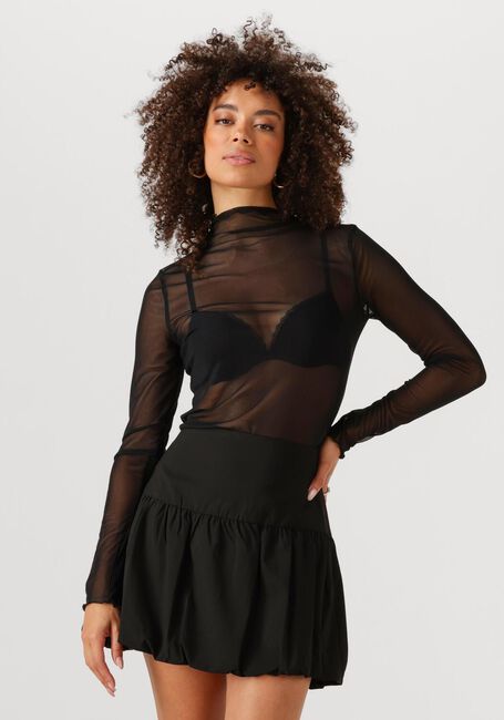 OBJECT Haut OBJNELA LS O-NECK MESH TOP REP en noir - large